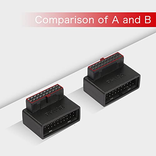 Adaptador USB 3.0 PH19B 90° macho a hembra para motherboard miniatura 5