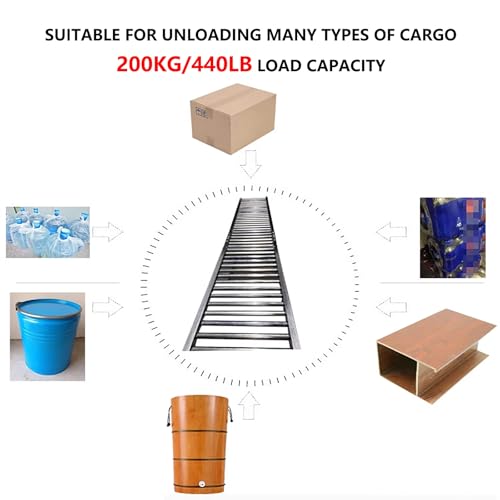 Convoyeur à rouleaux en inox léger avec structure durable de 2 mètres - 7