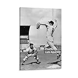 ルイス・アパリシオ野球伝説ポスター キャンバス ポスター 印刷 壁アート 油彩画 モダン ホーム装飾 誕生日ギフト すぐに掛けられます08x12inch(20x30cm)