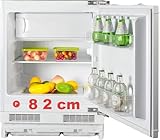magictec Unterbau kühlschrank 82 cm hoch Unterbaukühlschrank 60 cm breit mit gefrierfach Einbaukühlschrank | 96L (84L/12L) | Energieeffizient, Low Frost | Leise | Türscharnieren Wechselbar