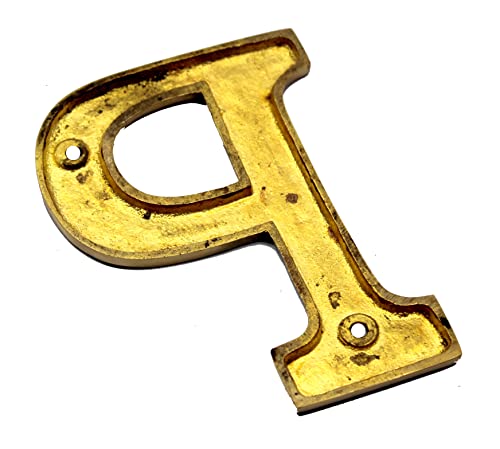 esplanade Brass House Hotel Door Name - Wall Door Plaque Alphabet Letter "Z" - 4" Inches ("P" Alphabet - 4) - Image 4