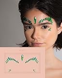 Poison Ivy Face Jewels ✮ Mercy London Poison Ivy Costume Accessories Face Gems Jewels All In One Festival Headpiece Stick On