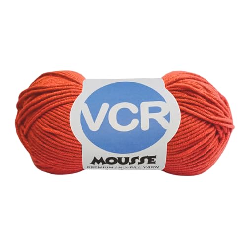 Image of VCR 4ply Blood Red Yarn, 100 Grams Hank, 190 Meters Length, Acrylic Ball for Crochet and Knitting, Soft Crosia Threads, Pack of 1 Yarn, Suitable for DIY Crafts