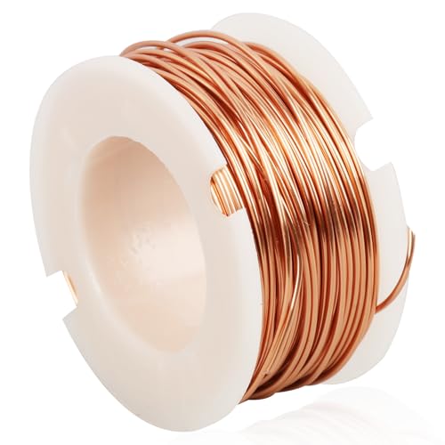 10M 0,5MM Alambre de Cobre Esmaltado Magnético de Alta Conductividad, Alambre Esmaltado, Hilo de Cobre, Cable cobre Esmaltado, para Modelos de Motores, Transformadores y Electromagnetismo (1 PC)