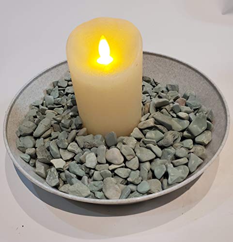 Austin Planter 18 Inch (16.3 Inch Base) Case Of 5 Plant Saucers - White Granite Colored Polypropylene – Heavy Duty Indoor/Outdoor – Collects Flower Pot Drainage And Excess Water– Made In Usa #TOP6