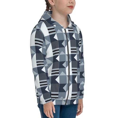 Country Flags Abstract Kid Hoodies Boys Zip Up Sweatshirts Girls Pullover with Pocket4