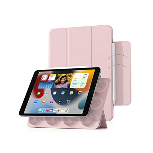 WB Capa iPad 10ª Geração 10.9" Polegadas 2022 Magnético Auto Hibernação e Compart. para Pencil Rosa (Não compatível com iPads de geração anteriores, iPad Air e iPad Mini)