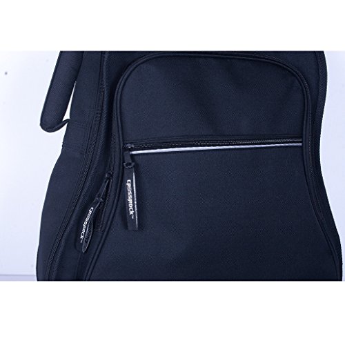 Image of Crossrock Electric Guitar Bag with 10mm Padded Backpack Straps, Black Grey