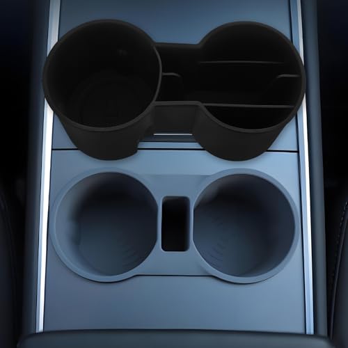 Portavasos doble para carro con organizador plástico antideslizante miniatura 6
