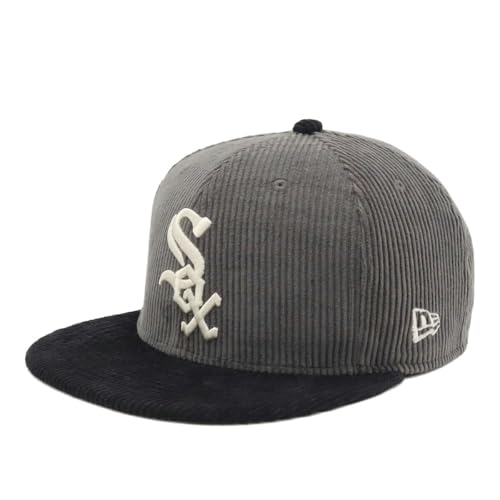 ニューエラ(new era) ニューエラキャップ 59FIFTY MLB コーデュロイ CWSグレー 7 1/4 5950 MLB 8W CORD CHIWHI GRY BLK