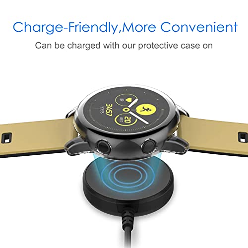 Image of FINTIE 3 Pack - Fintie Case Compatible with Samsung Galaxy Watch Active 40mm (Not Fit for Active 2), Premium Soft TPU Screen Protector All-Around Protective Bumper Shell Cover, Clear x 3