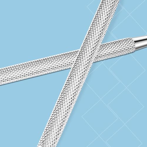Silver Stainless Steel Cuticle Pusher Nail Dotting Pen Nail Care Tool, Double Ended Manicure Stick Cuticle Remover Cleaner Cuticle Pusher, Cuticle Tools, Cuticle Pusher Sticks Glass Cuticle Pusher - Image 3