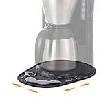 AIEVE Silikonmatte Gleitbrett Unterlage für Kaffeemaschine Zubehör kompatibel mit Philips Senseo CSA210/60, CSA240/2, Krups KP123B Kaffeepadmaschine, Philips Filterkaffeemaschine usw.