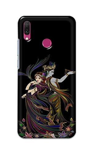 Image of Lord Radha and Krishna Hard Back Case Cover for Huawei Y9 (2019), JKM-LX1, JKM-LX2, JKM-LX3, JKM-AL00 /JKM-TL00 Back Cover -(J5) VNS2223