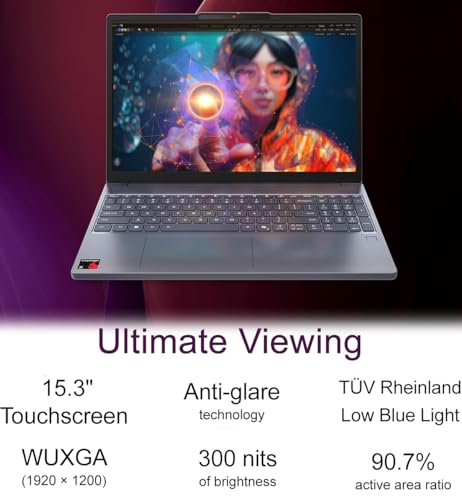 Image of Lenovo IdeaPad Slim 3 X Touchscreen Laptop (15.3 inch FHD+, Snapdragon X (> i7-1355U), 16GB 8448MT /s, 512GB SSD) AI Copilot+ PC for Business, Fingerprint, Backlit, 22-Hr Battery Life, Wi-Fi 7, Win 11 Home