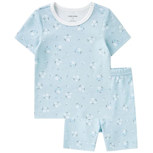 Image of pureborn Baby Pajamas Set Toddler Snug Fit Cotton Sleepwear 2pcs 12M-7Y