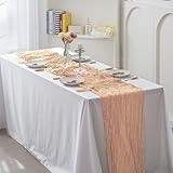 YUEZAISHOU Camino de Mesa de 160 Pulgadas de Largo, decoración del hogar, Mesa de Comedor, Camino de Mesa de Centro, Color Amarillo Jengibre