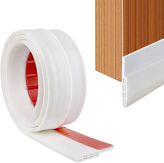 Cassarina Silicon Door Bottom Sealing Strip | Self Adhesive Door Gap Filler Rubber | Door Bottom Sealing Strip Guard | Protector from Cockroach, Insect, Bugs, Air & Dust | (White) (B0CYLYD8GF) Amazon Price History, Amazon Price Tracker