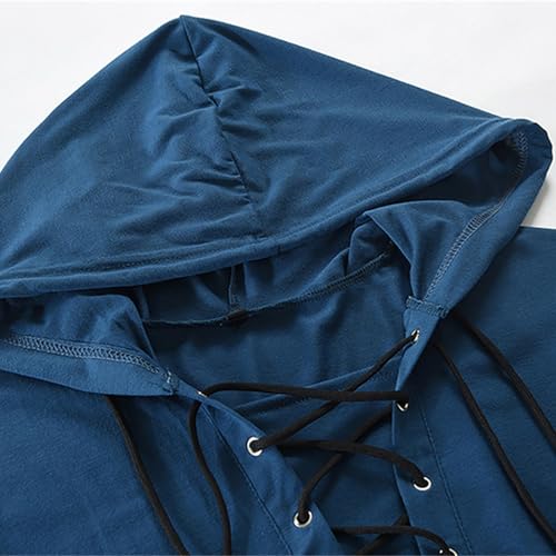 Pull à manches longues homme avec cordon de serrage mode casual sweat sport - 2