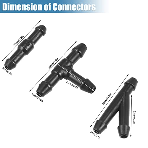 X Autohaux 1 Set Windshield Washer Nozzles Kit 76810-Tk8-A01 Front Windshield Spray Nozzles Wiper Spray Washer Jet And Fluid Hose With Connectors For Honda Odyssey 2011-2017 Black #TOP5