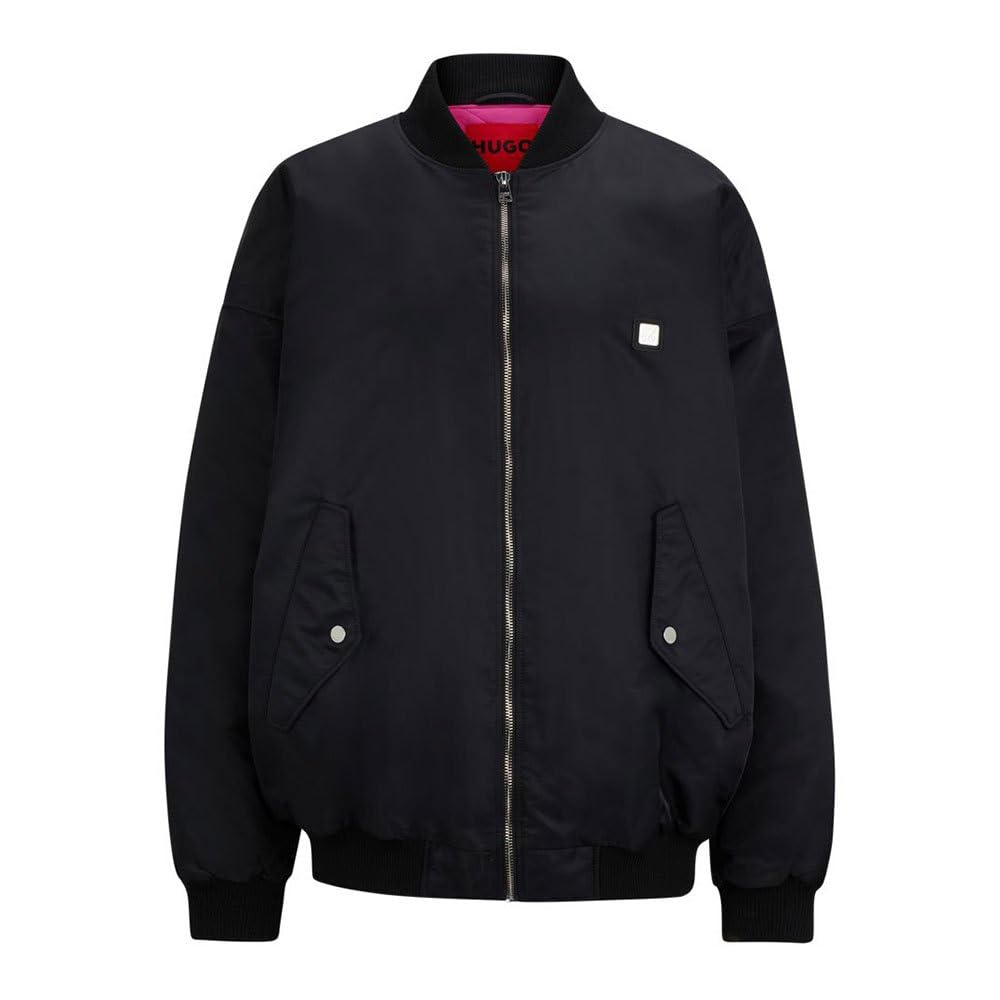 HUGO Women's Outerwear Jacket, Black 1, XXL