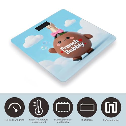 Balanza Digital para Baño French Bubbly con LCD miniatura 3