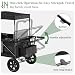 MomZi Wagon Stroller for Kids, Collapsible Wagon Stroller with Removable Canopy, Foldable Stroller Wagon with Seater and Storage Pocket for Baby Toddlers Black, Image 4 MomZi Wagon Stroller for Kids, Collapsible Wagon Stroller with Removable Canopy, Foldable Stroller Wagon with Seater and Storage Pocket for Baby Toddlers Black, Image 4