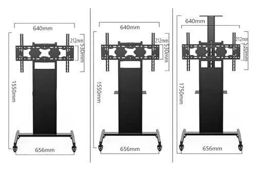 Soporte móvil para TV con ruedas ajustable miniatura 5