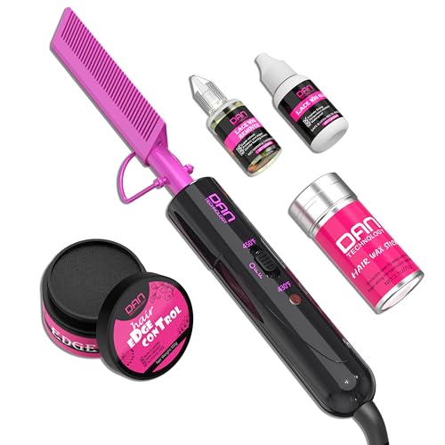 DAN Wig Installation Kit,hot comb set,Hot comb,edge control,hair wax stick,wig gule and remover