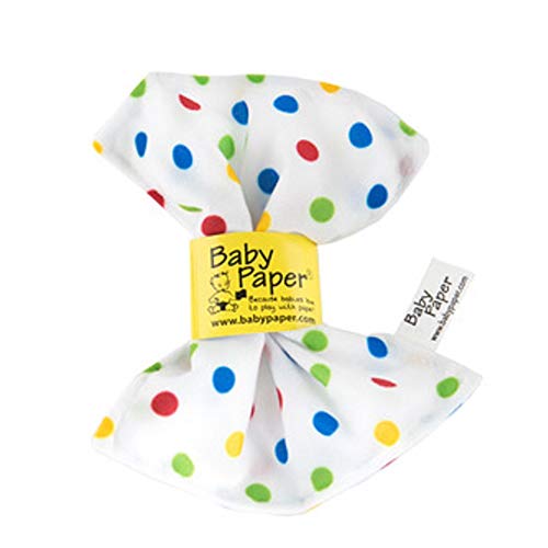 Image of Original Baby Paper - Crinkle Teether and Sensory Toy for Babies and Infants | Polka Dots | Non-Toxic, Washable | Great for Baby Showers