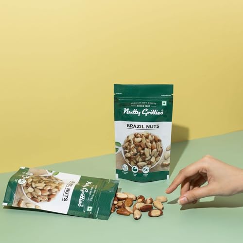 Image of Nutty Gritties Premium Brazil Nuts450g - (Pack of 3, Each Pouch 150g)