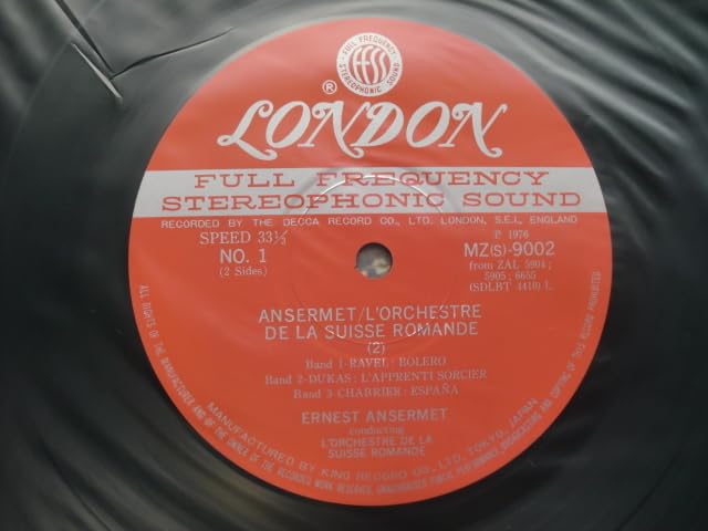 LP エルネスト・アンセルメ,スイス・ロマンド管弦楽団 ドビュッシー 海/ノクチュルヌ MR5017 DECCA /00260 LP エルネスト・アンセルメ,スイス・ロマンド管弦団