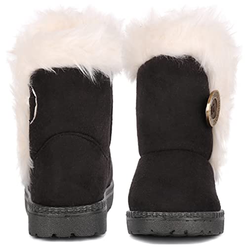 Image of Femizee Girls Boys Warm Winter Boots Kids Outdoor Snow Boots(Toddler /Little Kid)