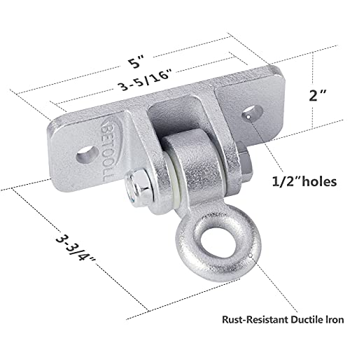 BETOOLL 2400 lb Capacity Heavy Duty Swing Hangers for Wooden Sets Playground Porch Indoor Outdoor & Hanging Snap Hooks