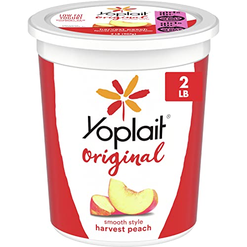 Yoplait Original Smooth Style Harvest Peach Flavored Low Fat Yogurt, 32 Oz Yogurt Tub #TOP28