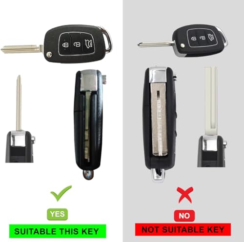 Image of Zinc Metal Alloy Leather Car Key Cover & Case Brown with Keychain fit for Hyundai Creta, Exter, I10 Grand Nios, I20 Elite, I20 (2020), Aura, Venue, I20 Active, Xcent (3 BT Flip Key)