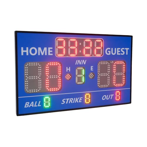 Marcador electrónico LED portátil para béisbol miniatura 2
