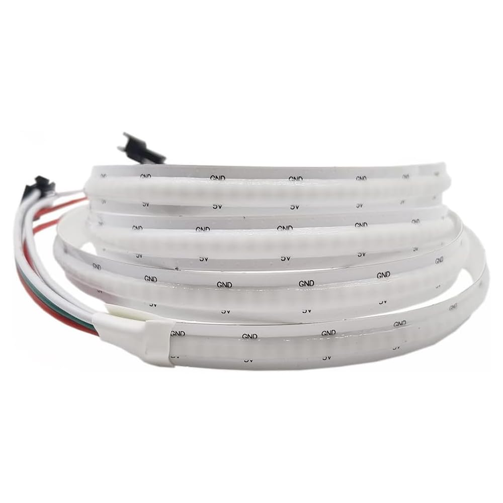 COB 5V RGB COB colorido LED tira alta densidad SK6812 332LED/m sueño color luz mágica digital direccionable banda LED similar WS2812