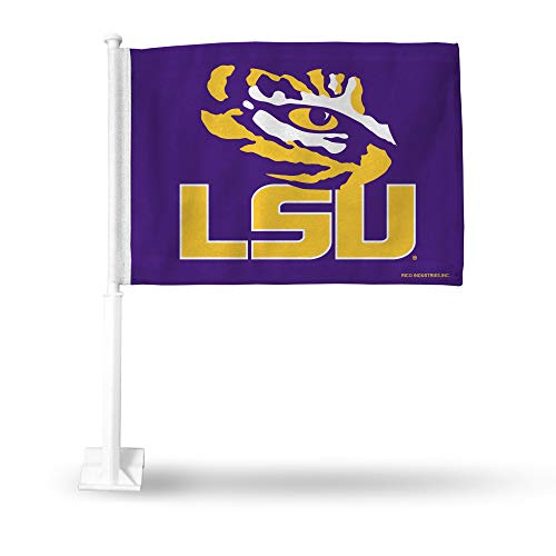 Rico Industries NCAA LSU Tigers Exclusive Double Sided Car Flag - 16