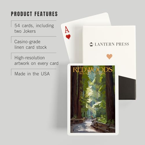 Lantern Press Redwoods Park, Naipes Póker 52 Cartas miniatura 3