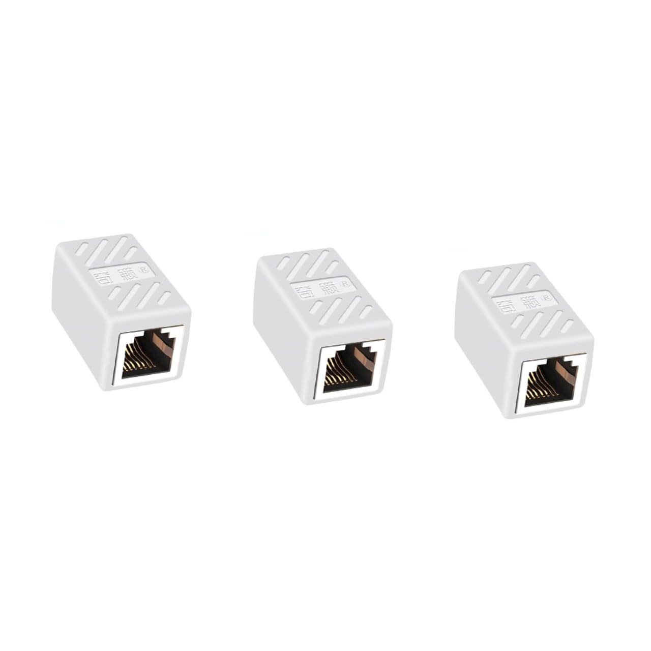 Mikikit 3 Set di Connettori Accoppiatori per Cavi Ethernet Accoppiatori in Cat5e Cat6 Femmina-femmina Resistenti Schermati 5 Pezzi*3