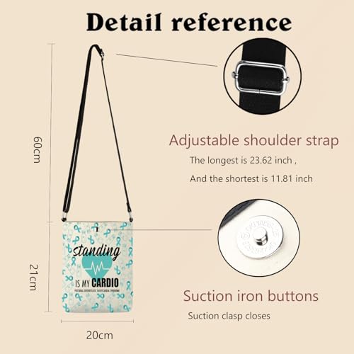 XYANFA POTS Syndrome Standing Is My Cardio Crossbody Bag Postural Tachycardia gifts ysautonomia Crossbody Bag Potsie gift2