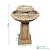 Sunnydaze 28-Inch Beveled Flower Outdoor Water Fountain - 2-Tier Backyard Water Feature & Bird Bath for The Patio or Yard