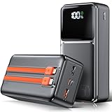 Charge rapide de 22,5 W : l'interface USB 1 de la batterie externe prend en charge la charge rapide QC 22,5 W, ce qui permet au téléphone d'être chargé à 50 % en 30 minutes. L'interface USB-C et la sortie de câble USB-C prennent en charge PD 20 W, ce qui permet de charger le téléphone à 65 % en 30 minutes. REMARQUE : veuillez utiliser un câble de charge rapide.