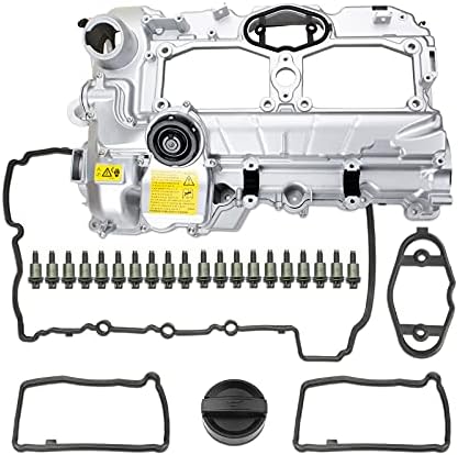 MITZONE N20 Upgrade Aluminum Valve Cover with Gasket Bolts Kit & Oil Cap for BMW 2012-2018 528i 528i xDrive 328i 328i GT xDrive 320i x5 x3 X1 428i z4 2.0L Replace # 11127588412