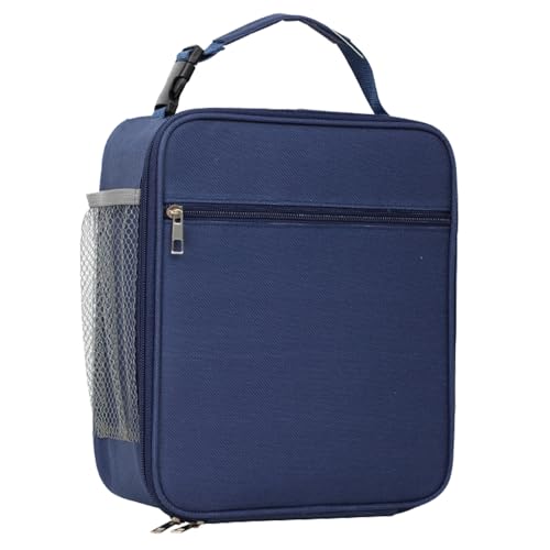 MLPKOI Bolsa Térmica Porta Alimentos, Nevera Pequeña Portatil Bolsa Isotermica Porta Alimentos para Oficina, Viaje, Pícnic, Colegio, Camping(Azul)