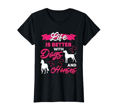 La vita è migliore con i cani e i cavalli