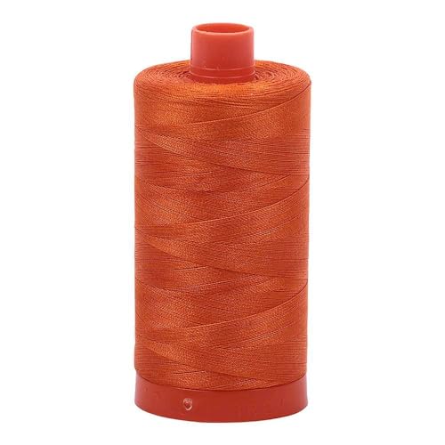 Aurifil Mako Cotton Hilo Algodón Naranja 50wt 1422yd miniatura 1