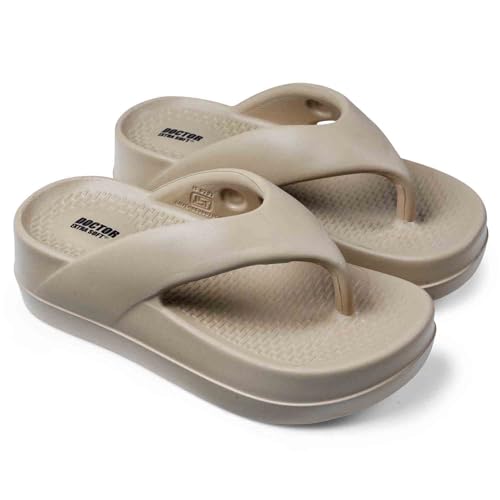 Image of DOCTOR EXTRA SOFT Women's EVA Flip Flop Slippers| Lightweight Comfortable Sandals| Thick Sole Cushion Slip-On, Waterproof Cloud Soft Platform Thong for Summer Beach, Pool & Indoor Outdoor Wear D-557