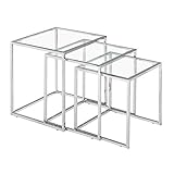 Zuo Pasos Nesting Table, Chrome